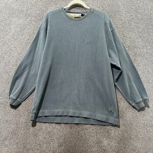 Vintage Ocean Pacific OP Mens XL Blue Long Sleeve Cotton Crewneck Sweatshirt‎